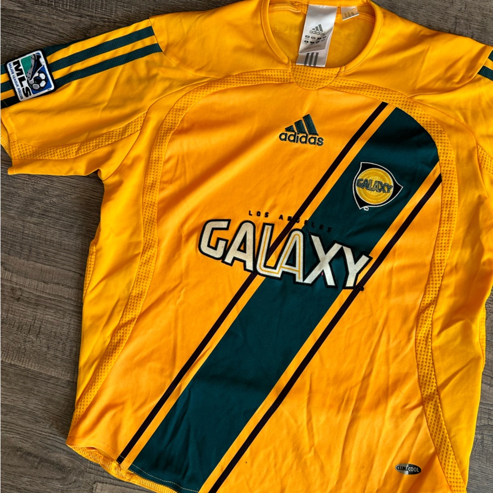 Vintage MLS Adidas Galaxy Soccer Jersey - Picture 2 of 6
